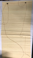 2 Roll Up Bamboo Curtains 27 inch wide X 68 inches long