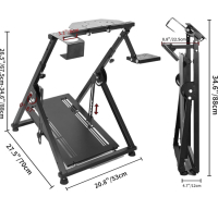 Marada Racing Wheel Stand "X" FRAME Compatible for G29 G920 T300RS T150 Racing Simulator Steering Wheel Stand Pro Wheel