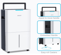 4,500 Sq. Ft Dehumidifier for Basements and Home, Aiusevo 50 Pint Dehumidifiers