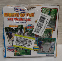 Funwares Minute of Fun Outdoor Party Game - Amazing 272 to Win It Challenges for Duels Teams Parties Teens Family Friends Games Kids Adults Home School, Travel. 2-12 Players.