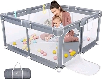 Todale Large Activity Playpen for Indoors or Outdoors 50 x 50" The Colour is Gray