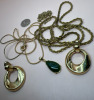 Gold Tone Necklaces Brooches Earrings - 4