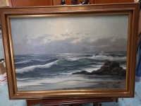 Beautiful Vintage Framed Painting on Canvas - Signed L. Simon