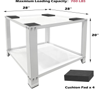 Royxen Laundry Pedestal 28" Wide 20 Inch Tall Universal Fit 700lbs Capacity, Washing Machine Base Stand Dryer Base Platform Heavy Duty, 20&ldquo; Height