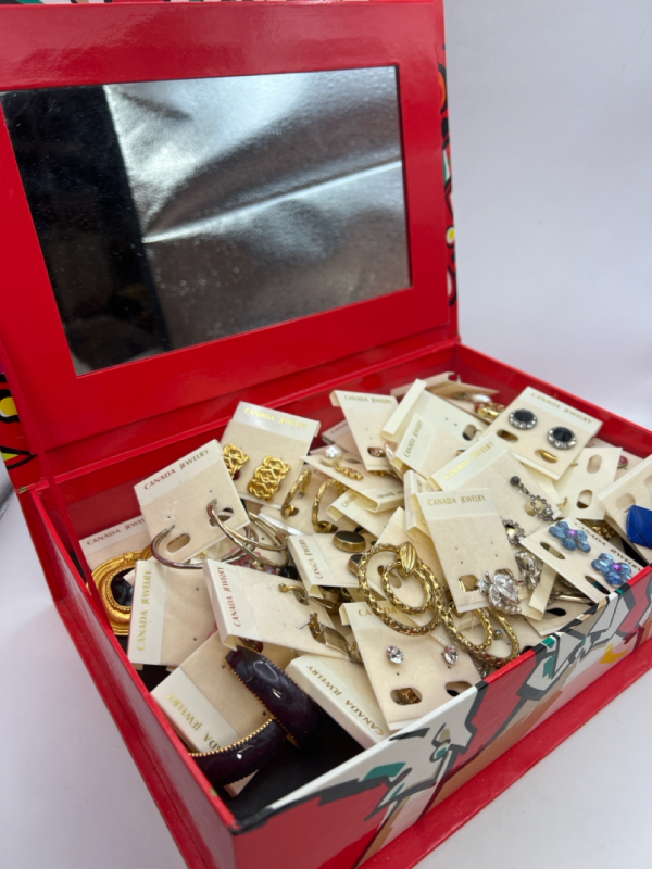 Assorted Pierced Clip Screwback Earrings in Box