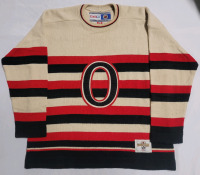 Ottawa Senators NHL Hockey Retro Heritage Knit Jersey . Size XL , Pre-owned