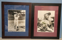 Satchel Paige & Jackie Robinson Framed Photo Prints . Both measure 13"&times;16"