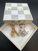 Vintage Loving Twisted Enamel Girrafe Brooch Substantial Dog