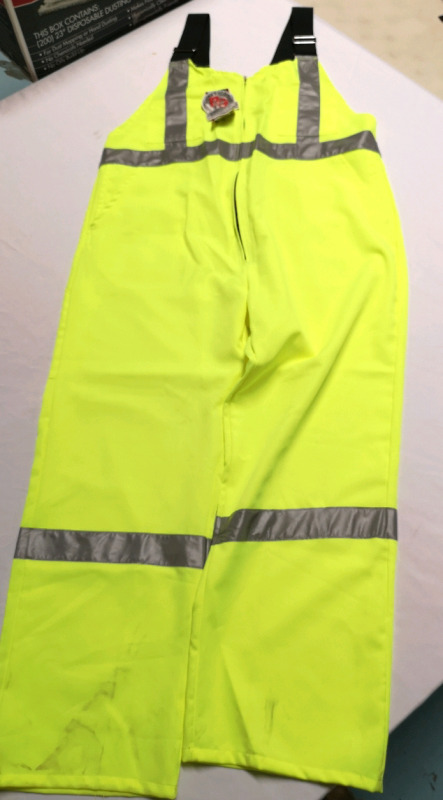 New Work Horse Men's Sz XL Neon Overalls