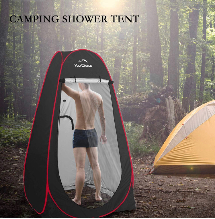 Pop Up Shower Changing Toilet Tent Portable Camping Privacy Shelters Room 6.2 FT Tall