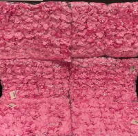 New 6 panels of flowers for a wall backdrop pink