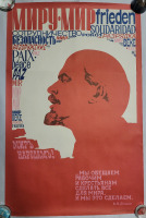 Vintage 1985 Cold War Soviet Union Propaganda Poster . Measures 22 3/4"×34.5"