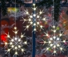 3-Pack New Christmas String Lights with 120 LED Snowflake Hanging Twinkle Fairy Curtain Lights with Remote