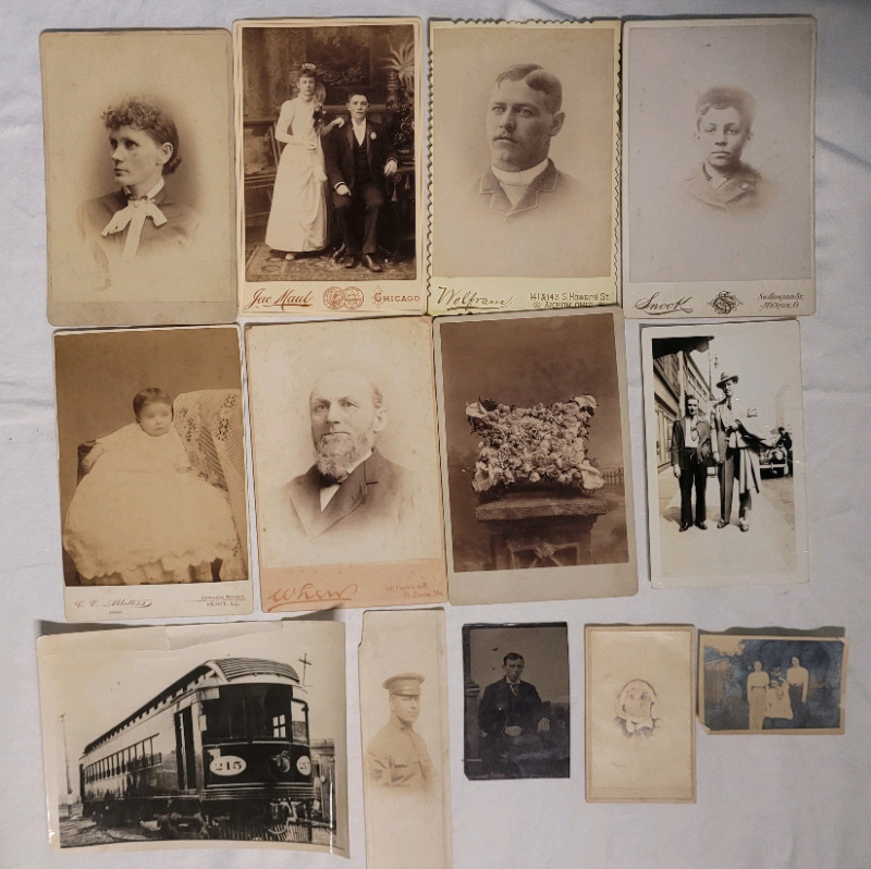 Antique Cabinet Cards & Photographs . Various Subject Matter