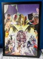 DC Comics Multiverse Poster in Frame by Alex Ross.