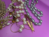 Rhinestones Pearls Bracelets Necklaces - 5