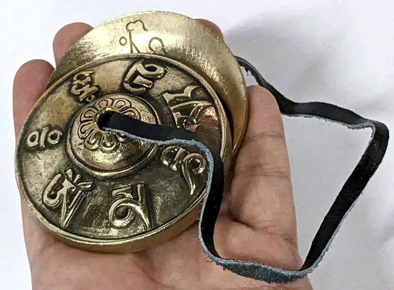 New Brass Tibetan Tingsha / Hand Cymbals for Meditation