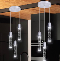 dolria 3-Lights in Round Base LED Pendant Light Modern Chandelier