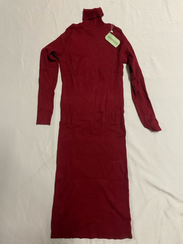 NEW Ninovino gorgeous and warm Turtleneck Dress Size Large