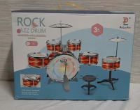 Rock and Jazz Childs Drum Set Ages 3+