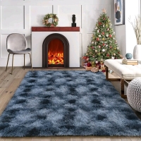 Homore Soft Floor Rug in Blue Gray 4 x 6'