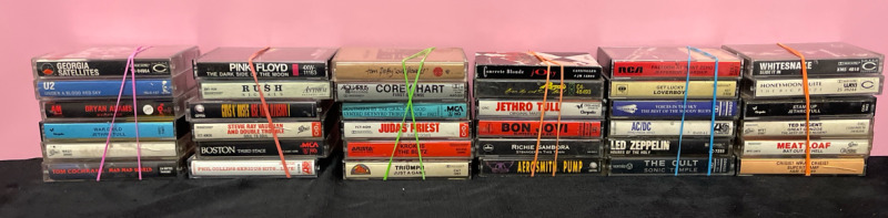 36 Assorted Cassette Tapes see all pics