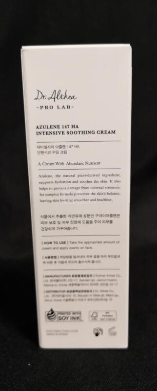 New Dr. Althea - Azulene 147HA Intensive Soothing Cream 50 mL Tube