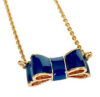 KATE SPADE Blue Moon River Take a Bow Necklace