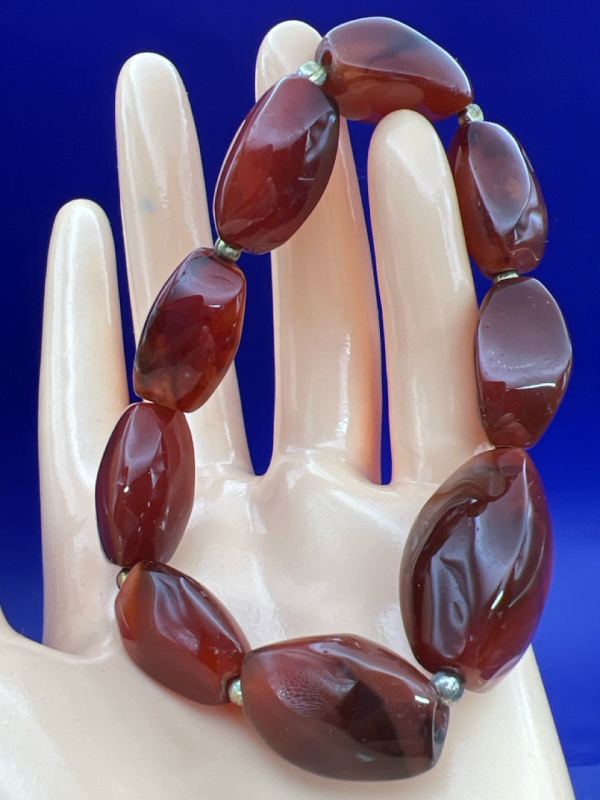 Vintage Red Carnelian chunky Bracelet