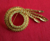 Stunning Austrian Crystals Tendril Golden Brooch Earrings Set - 3