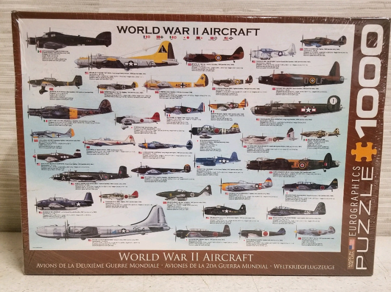 New sealed WORLD WAR II AIRCRAFT PUZZLE 1000 pieces