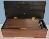 Antique Swiss 6-Tune Cylinder Music Box w/Key , Hand Crank . Tested Working - 2