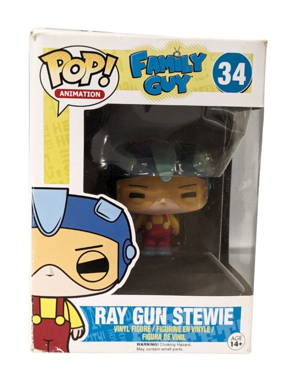 FUNKO POP #34 Family Guy Ray Gun Stewie Vinyl Figure