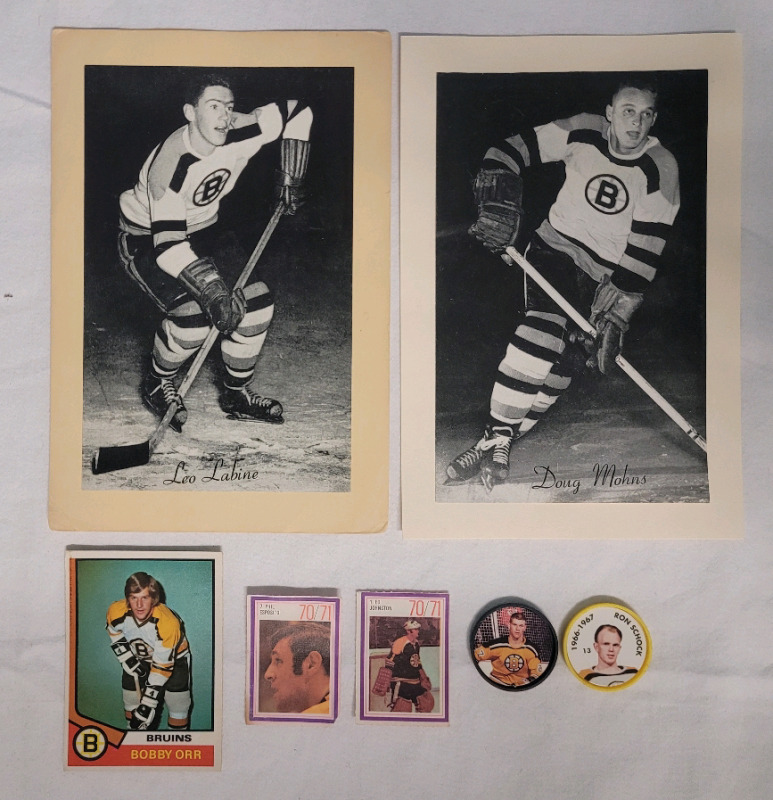 Boston Bruins Hockey Bee Hive Photos , OPC Card plus More Memorabilia