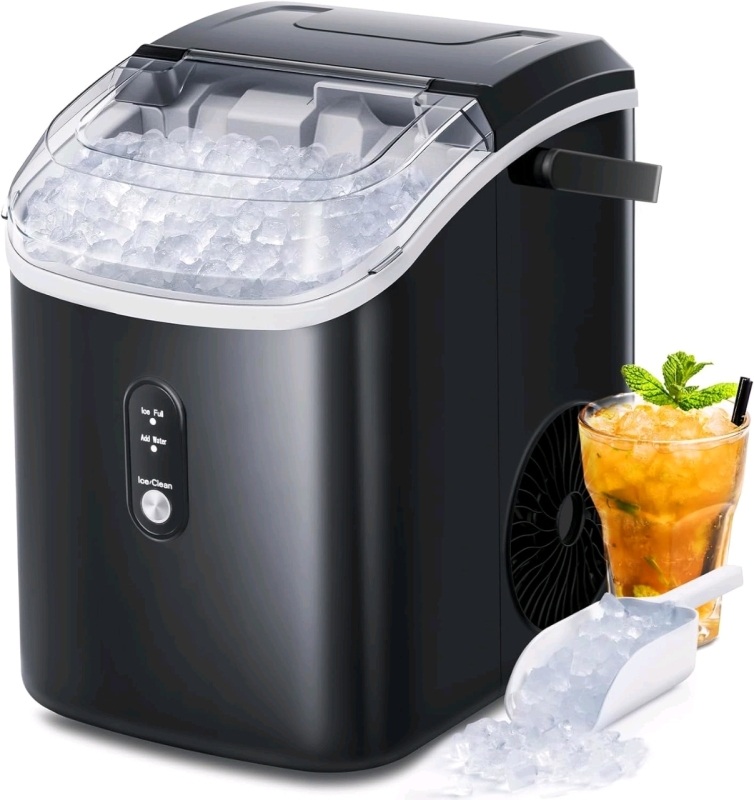 AGLUCKY Countertop Nugget Ice Maker 35lbs / Day