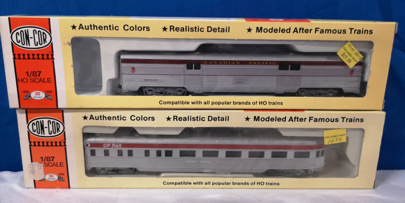 HO Scale Model Railroad Cars - Con-Cor