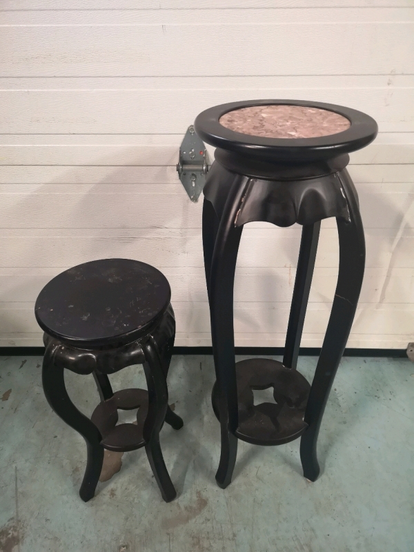 2 Wooden Plant Stands