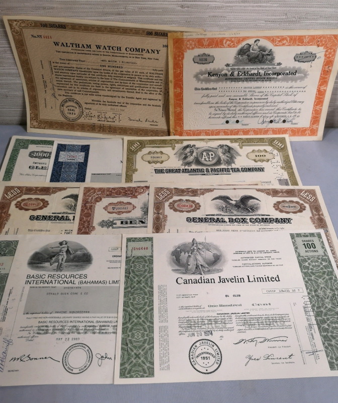 10 Vintage Expired Stocks - Food, Box, Watch ++