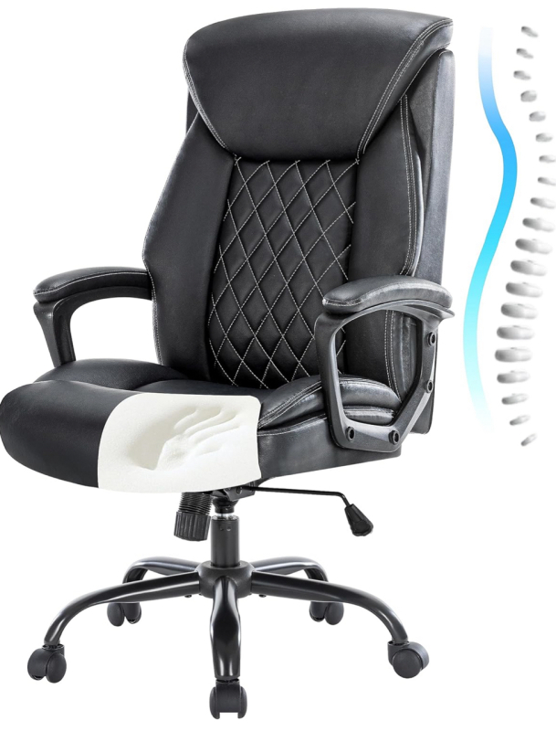 New Hesl Ergonomic Office Chair with Padded Armrests