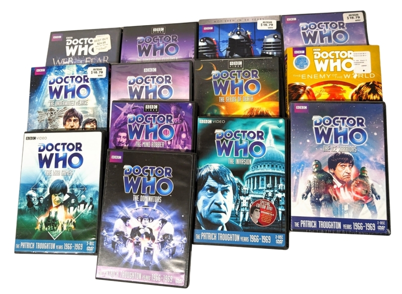 13 Classic DOCTOR WHO DVDs feat The Patrick Troughton Years (1966-1969)