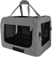 Petseek Extra Large Cat Carrier Soft Sided Folding Collapsible & Ventilated (Grey) 23" x 16.25" x 16.75"