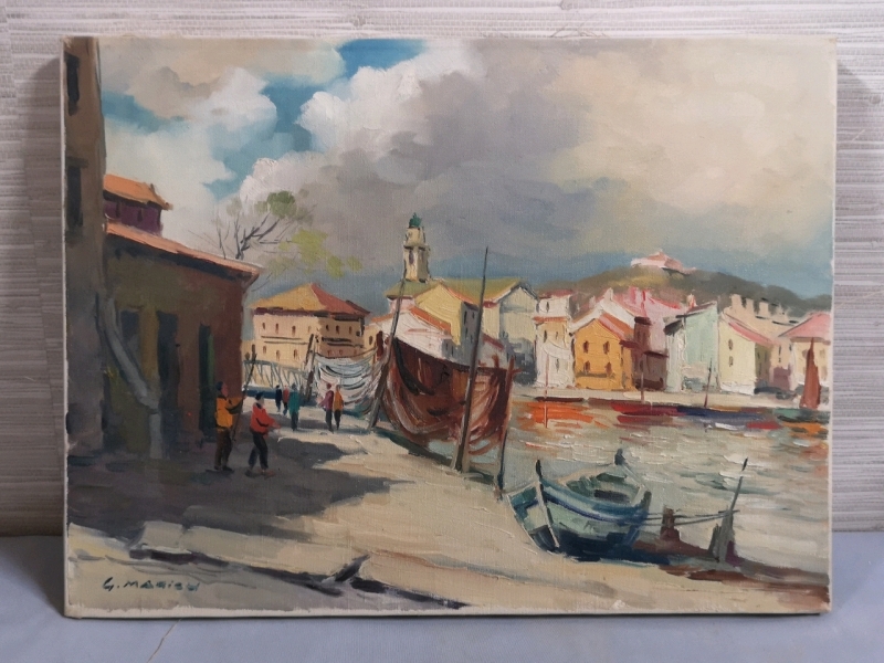 Vintage Signed Painting on Canvas