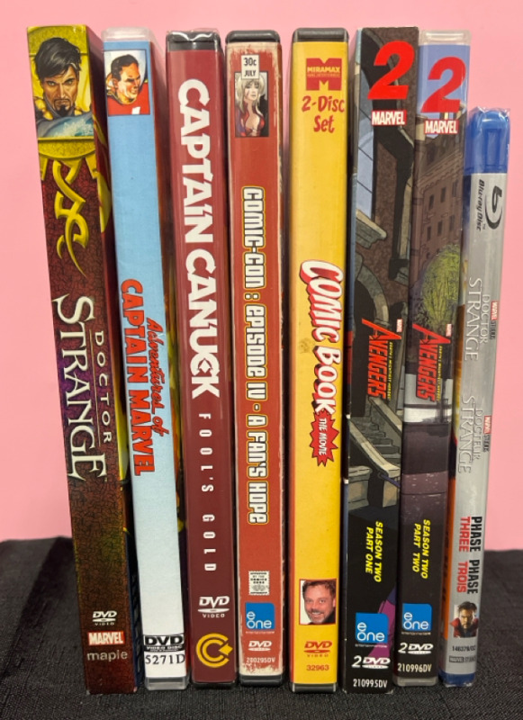 8 Assorted Superhero DVDs