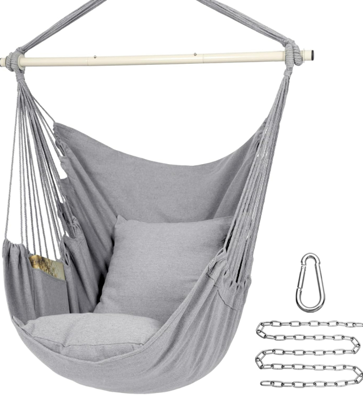 Y-Stop Light Grey Hammock Chair