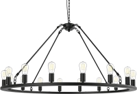 VONFAME 16-Light 48" Large Wagon Wheel Chandelier
