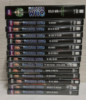 A Selection of Doctor Who DVDs with Jon Pertwee Three are and one is a 4 Disc Set Not all cases have been checked for content