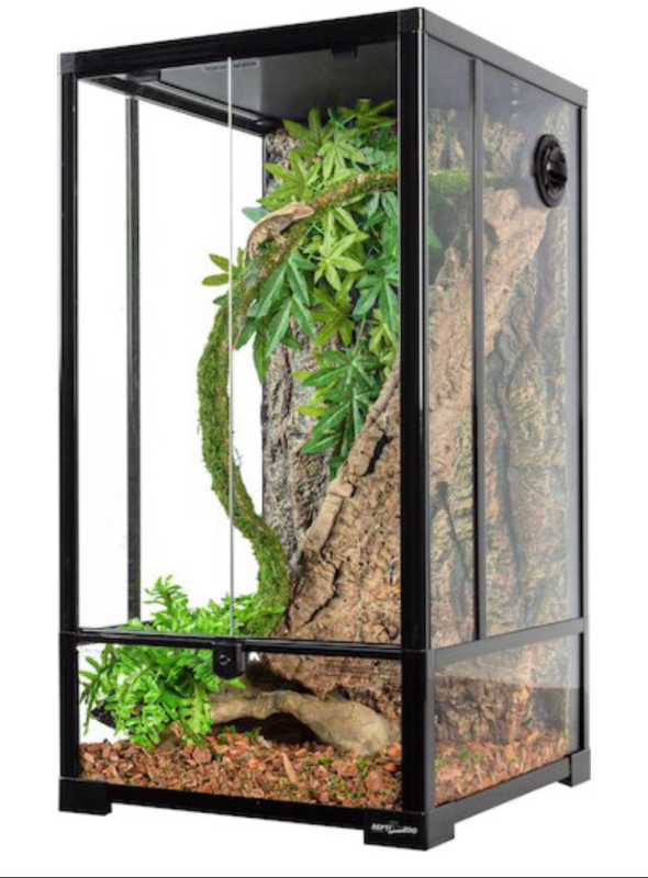 REPTI ZOO 3 in 1 Reptile Tall Terrarium 16 x 16 x 30 inches