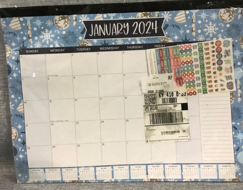 New 2024 Calendar/Daily Planner with Stickers