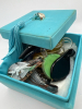 Nine 9 Assoryed Glass Pendants in Tassel Robin Egg Box