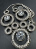Art Deco Modern Rhinestone Necklace - 2